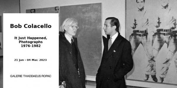 EXHIBITION // BOB COLACELLO // GALERIE THADDAEUS ROPAC // PARIS - MARAIS
