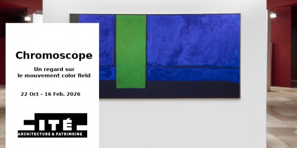 EXPO // CHROMOSCOPE - COLOR FIELD // CITE ARCHITECTURE & PATRIMOINE // PARIS